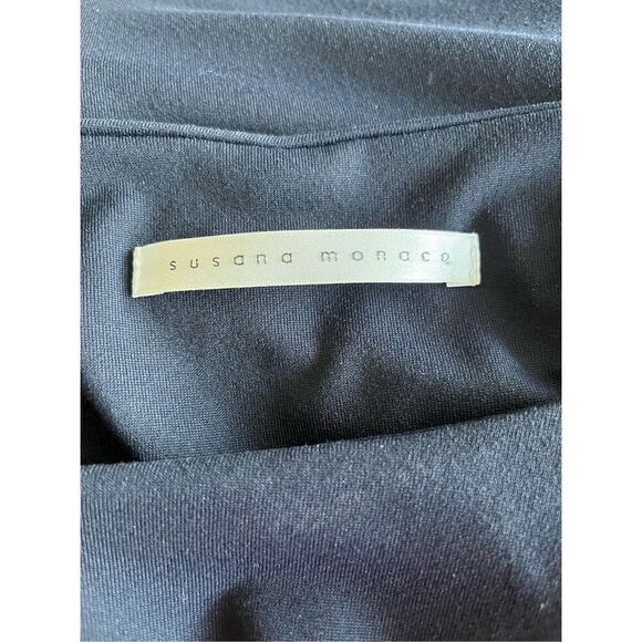 Susana Monaco Women’s S Blouson Dress with Elbow Length Cold Shoulder Sleeves Na - Picture 5 of 8